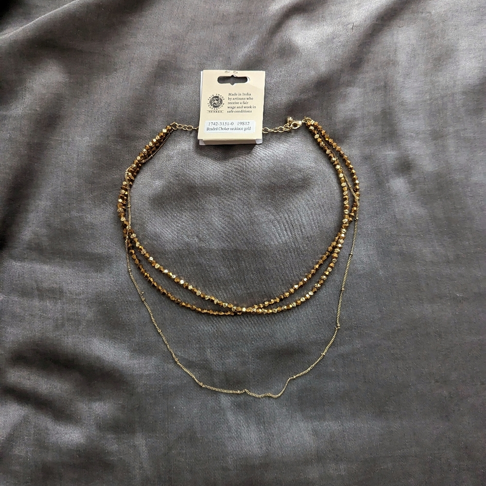 Layered Gold Choker
